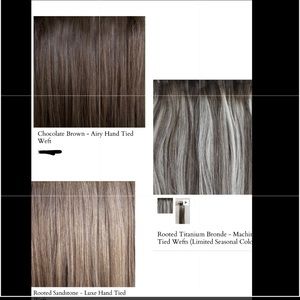 hand tied / machine extensions